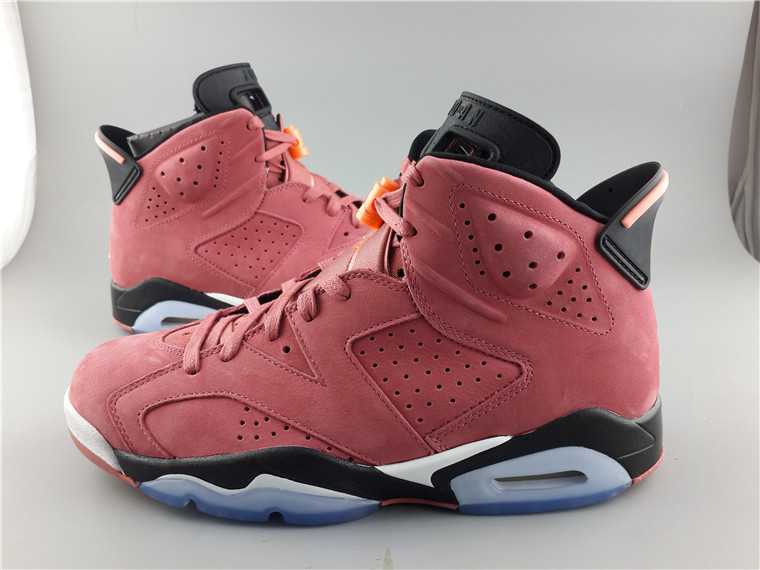 New Air Jordan Retro 6 Lipstick Red Shoes - Click Image to Close