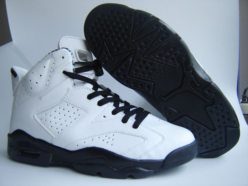 Original Jordan 6 White Black Shoes
