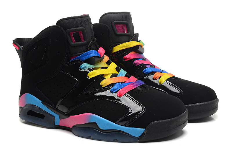 Air Jordan 6 VI Retro Black Pink Flash Marina Blue