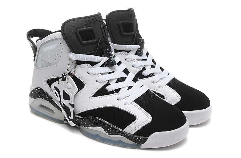 Air Jordan 6 VI Retro Oreo White Black Speckle - Click Image to Close