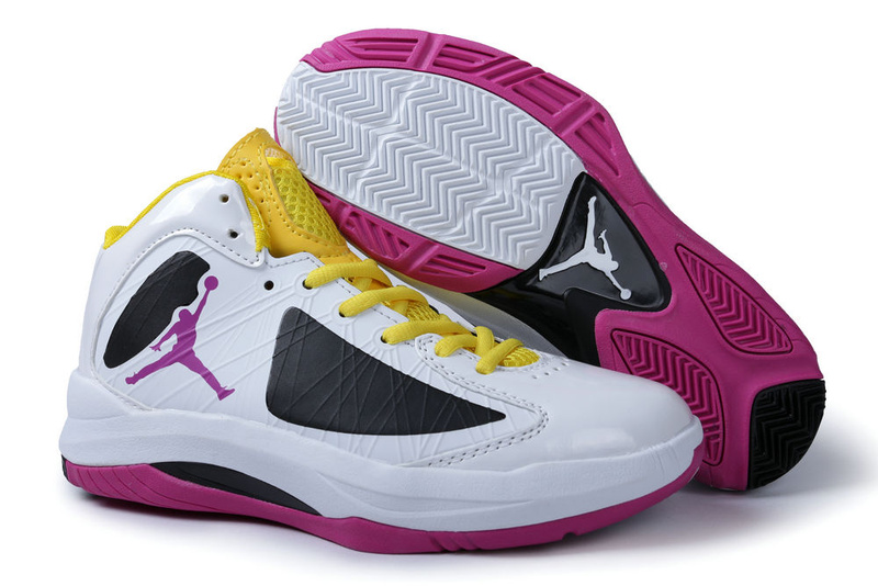 2013 Air Jordan Aero Flight White Black Pink Yellow For Men