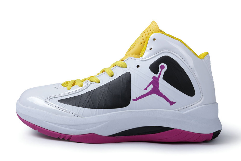 2013 Air Jordan Aero Flight White Black Pink Yellow For Men