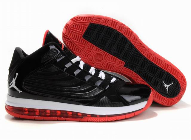 Cheap Jordan Big Ups Black White Red Shoes