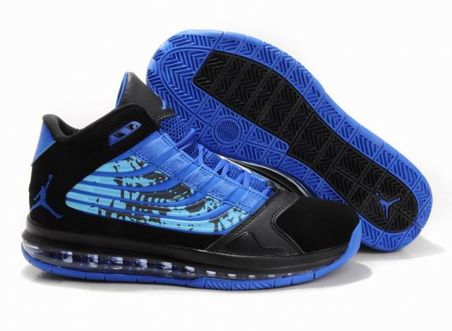 Cheap Jordan Big Ups Blue Black Shoes