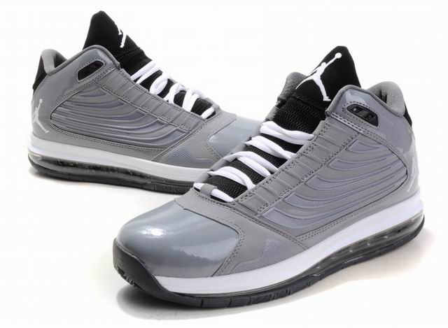 Cheap Jordan Big Ups Grey White Shoes - Click Image to Close