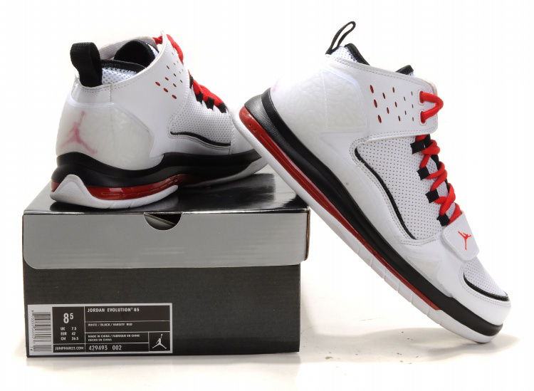 Air Jordan Evolution 85 Black White Black Red