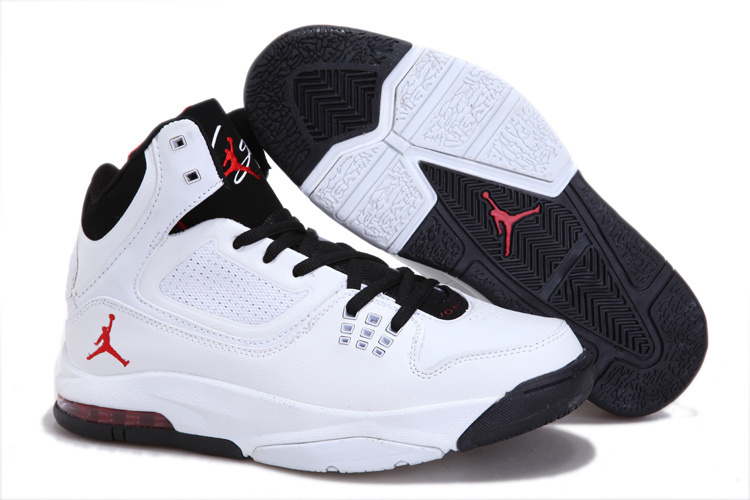 Jordan Flight 23 RST White Black Red Logo - Click Image to Close