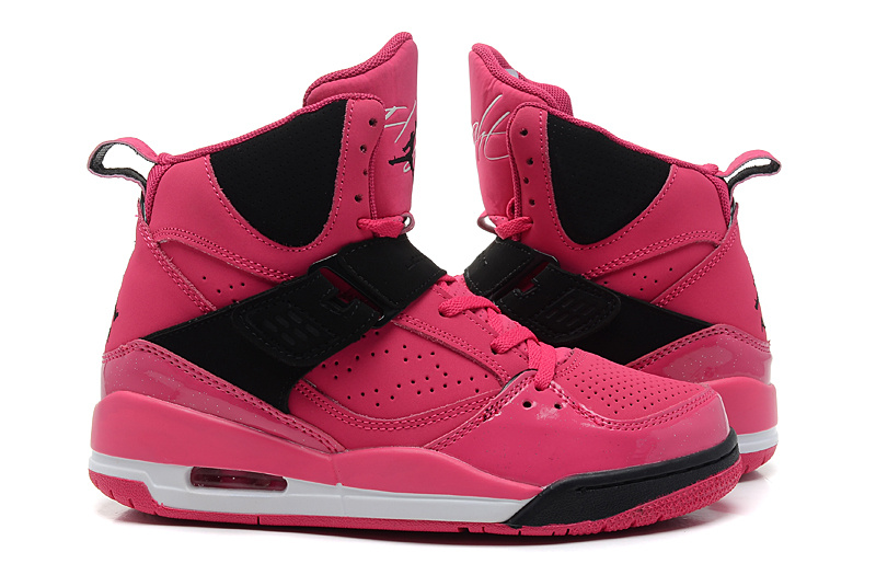 Women Air Jordan Flight 45 Pink Black Shoes 547769 601