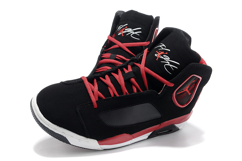 2013 Air Jordan Flight Luminary Black Red White Shoes