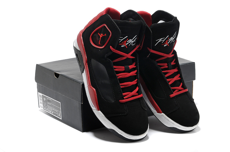 2013 Air Jordan Flight Luminary Black Red White Shoes