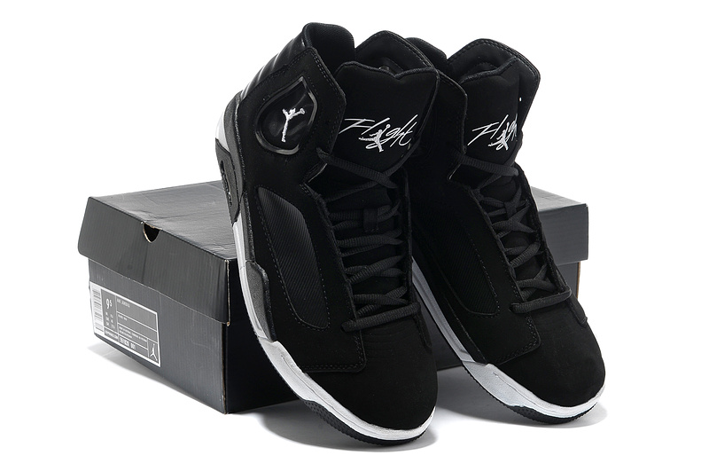 2013 Air Jordan Flight Luminary Black White Shoes - Click Image to Close