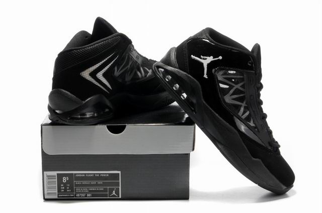 2012 Jordan Flight The Power All Black Shoes