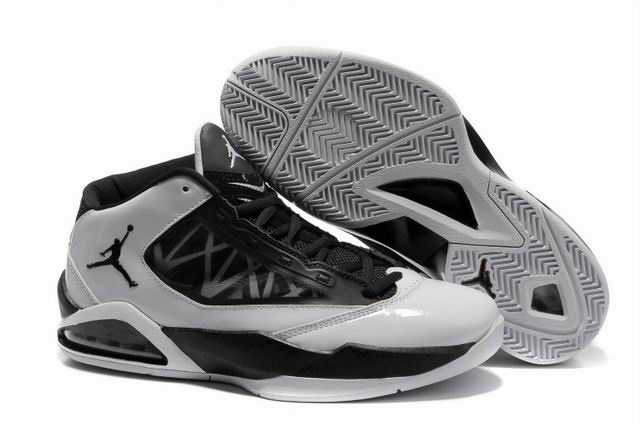 2012 Jordan Flight The Power Black Grey Shoes - Click Image to Close