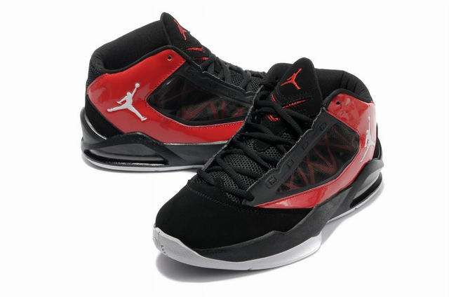 2012 Jordan Flight The Power Black Red Shoes