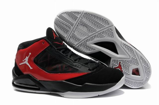 2012 Jordan Flight The Power Black Red Shoes