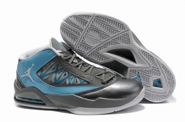 2012 Jordan Flight The Power Grey Blue Shoes - Click Image to Close