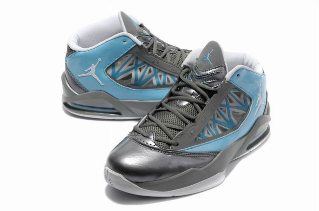 2012 Jordan Flight The Power Grey Blue Shoes - Click Image to Close