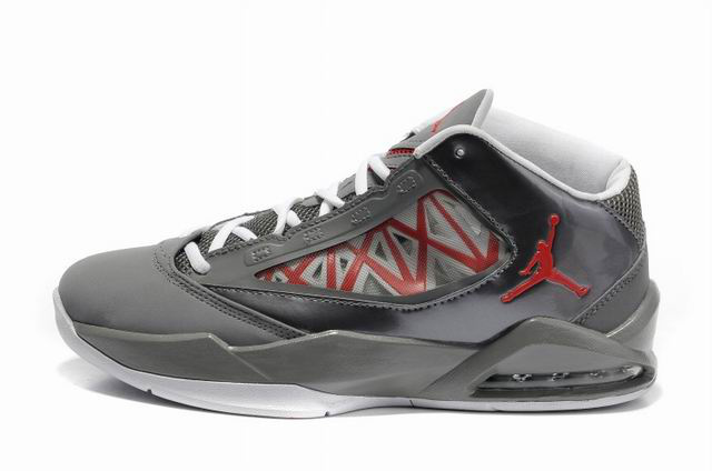 2012 Jordan Flight The Power Grey Red Shoes - Click Image to Close