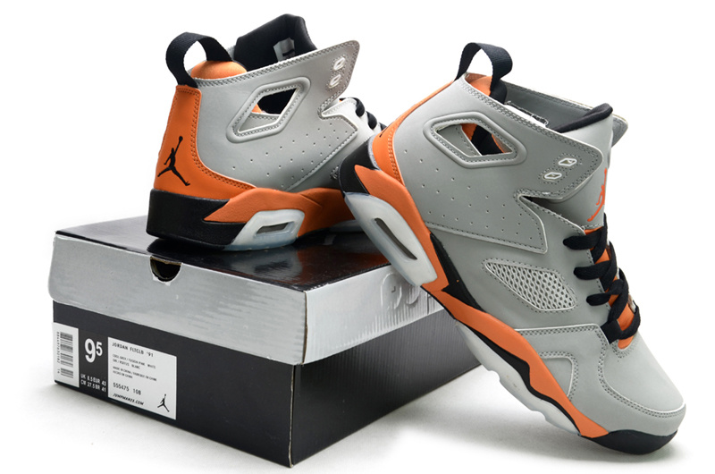 2013 Jordan Fltclb 911 Black Grey Orange Shoes