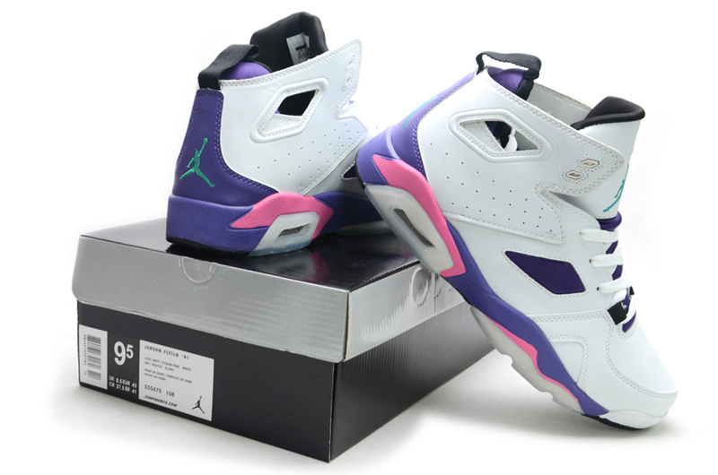 white purple pink jordans