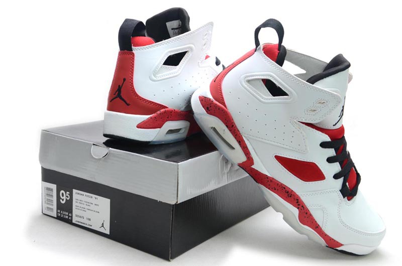 2013 Jordan Fltclb 911 White Red Shoes