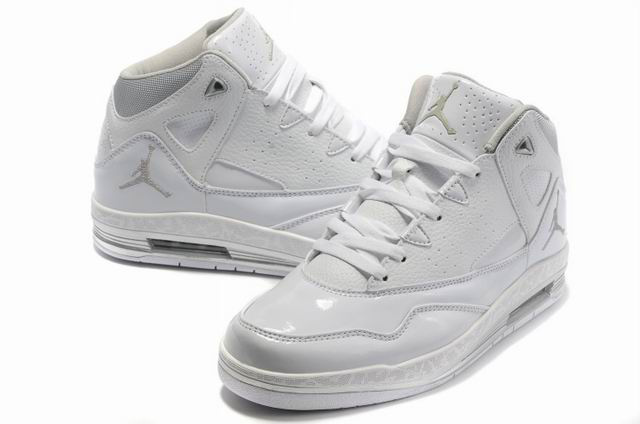 Authentic Jordan Jumpman H Series II All White Shoes - Click Image to Close