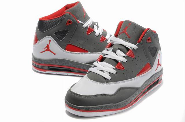 Authentic Jordan Jumpman H Series II Grey White Red Shoes - Click Image to Close