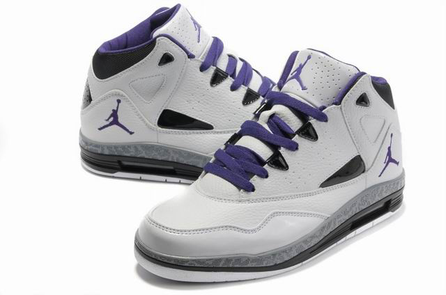 Authentic Jordan Jumpman H Series II White Purple Shoes