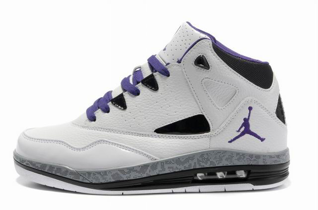 Authentic Jordan Jumpman H Series II White Purple Shoes - Click Image to Close