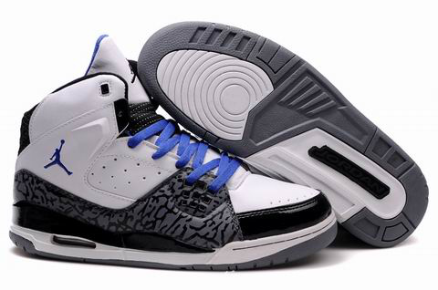 Authentic Jordan Jumpman Shoes White Black Cement - Click Image to Close