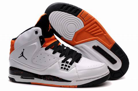 Authentic Jordan Jumpman Shoes White Black Orange - Click Image to Close