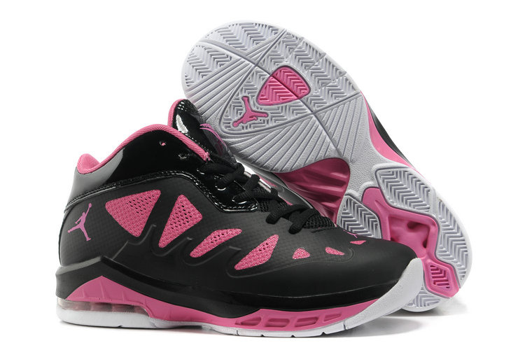 Authentic Jordan Melo 8 Black Pink White Shoes For Women - Click Image to Close