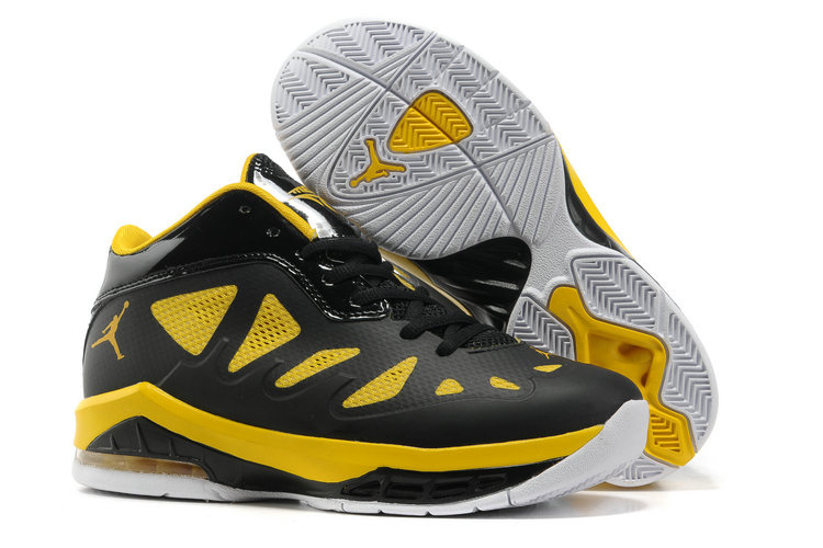 Authentic Jordan Melo 8 Black Yellow White Shoes For Women - Click Image to Close