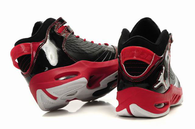 Air Jordan New School Black Red White Shoes - Click Image to Close
