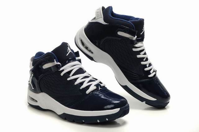 Air Jordan New School Blue White Shoes - Click Image to Close