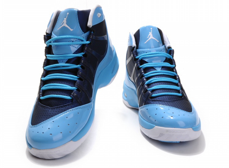 Air Jordan Play In Blue White Shoes - Click Image to Close