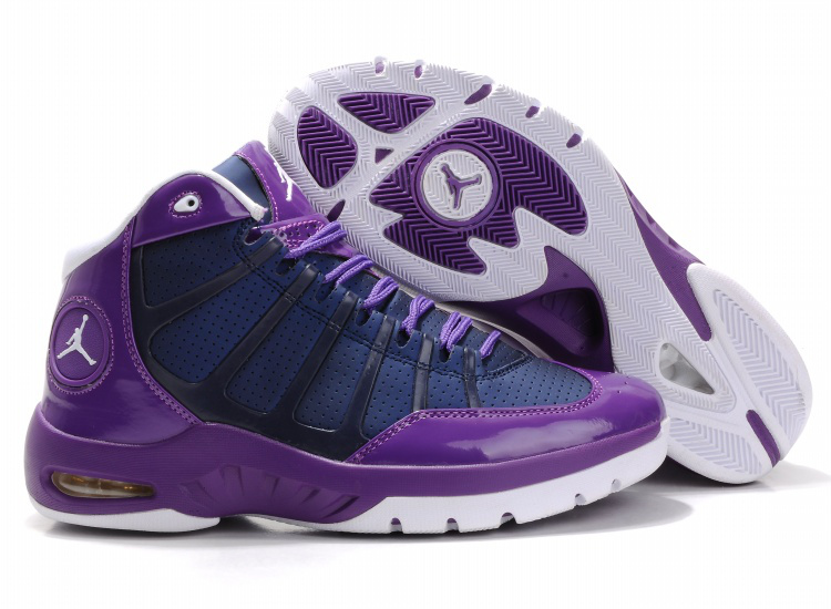 Air Jordan Play In Purple White Shoes - Click Image to Close