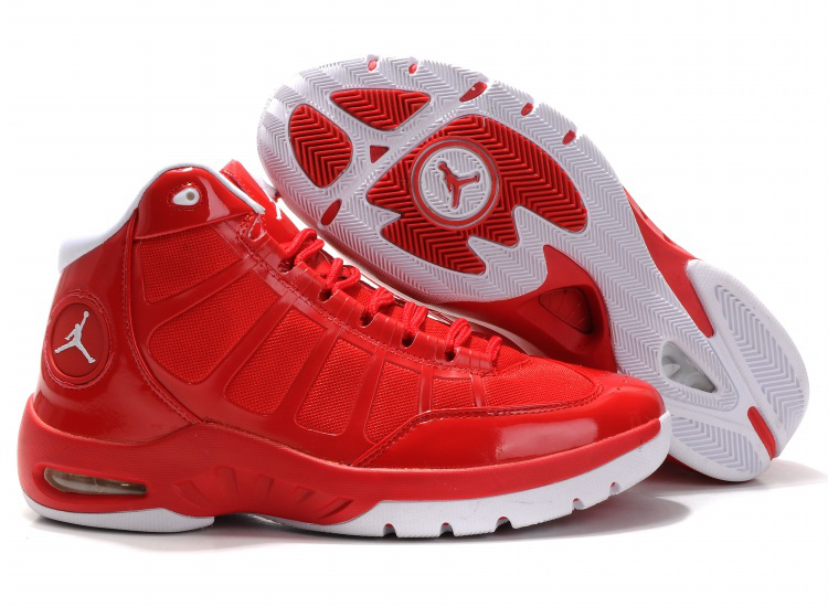 Air Jordan Play In Red White Shoes - Click Image to Close