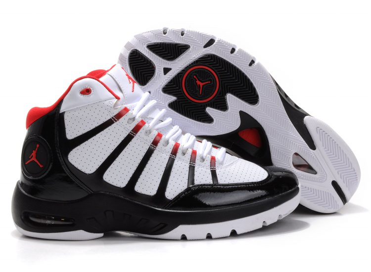 Air Jordan Play In White Black Red Shoes - Click Image to Close