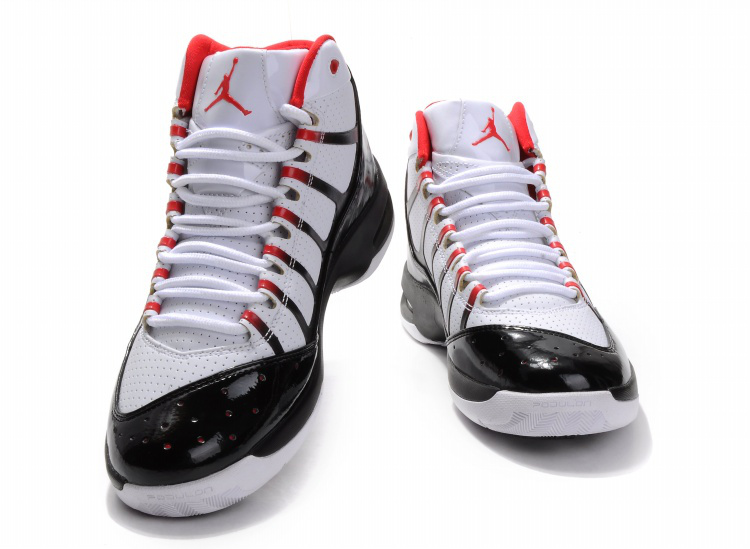 Air Jordan Play In White Black Red Shoes
