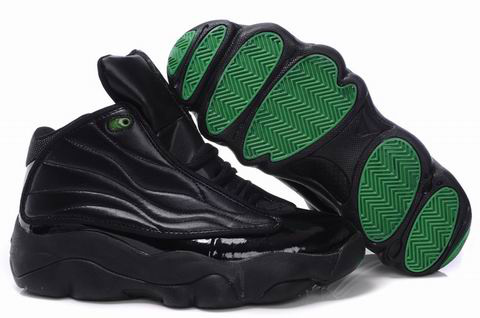 Comfortable Jordan Pro Srong Black Green Shoes - Click Image to Close