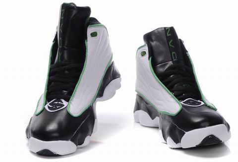 Comfortable Jordan Pro Srong Black White Green Shoes