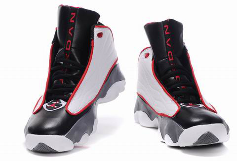 Comfortable Jordan Pro Srong Black White Red Shoes - Click Image to Close