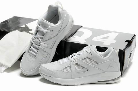 Jordan Q4 All White Shoes - Click Image to Close