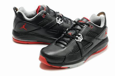 Jordan Q4 Black Grey Red Shoes - Click Image to Close