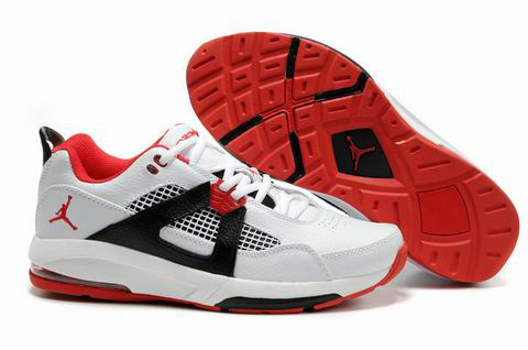 Jordan Q4 White Red Black Shoes - Click Image to Close