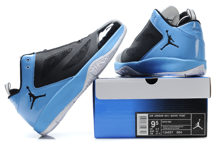 Air Jordan Quick Fuse Black Blue - Click Image to Close