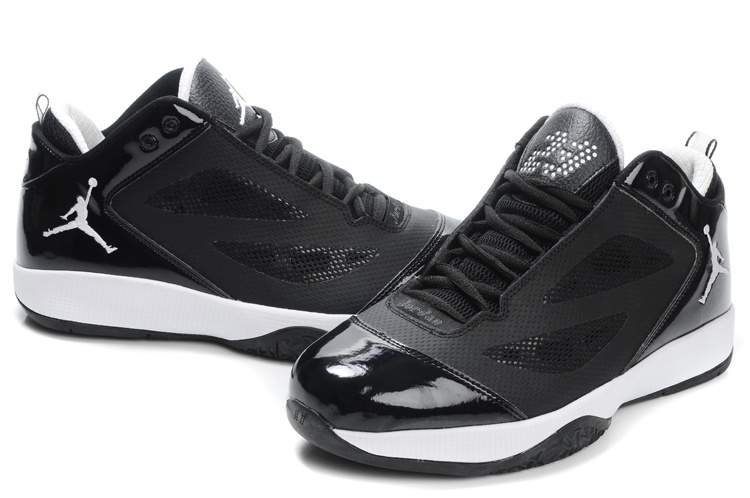 Air Jordan Quick Fuse Black White Logo - Click Image to Close