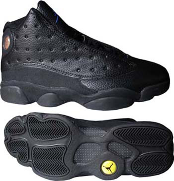 Authentic Jordan Retro 13 All Black Shoes