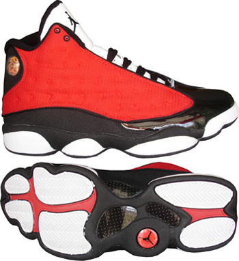 Authentic Jordan Retro 13 Red White Black